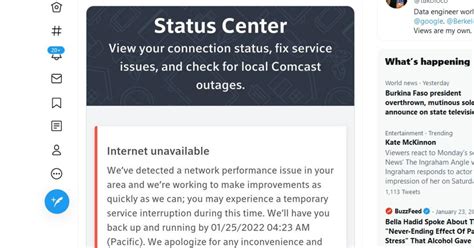 If the power is out, your local utility provider will need to restore power before your Xfinity services can be restored. . Exfinity outage